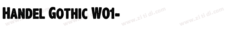 Handel Gothic W01字体转换